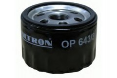 Фильтр масляный для RENAULT CLIO III (BR0/1, CR0/1) 1.6 16V (BR05, BR0B, BR0Y, BR15, BR1J, BR1M, BR1Y, CR0B...) 2005-, код двигателя K4M 800,K4M 801, V см3 1598, кВт 82, л.с. 112, бензин, Filtron OP6433
