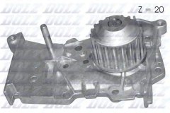 Насос водяного охлаждения для RENAULT CLIO II (BB0/1/2_, CB0/1/2_) 1.4 16V (B/CB0P) 2000-, код двигателя K4J710,K4J711,K4J712,K4J713, V см3 1390, КВт72, Л.с.98, бензин, Dolz R216
